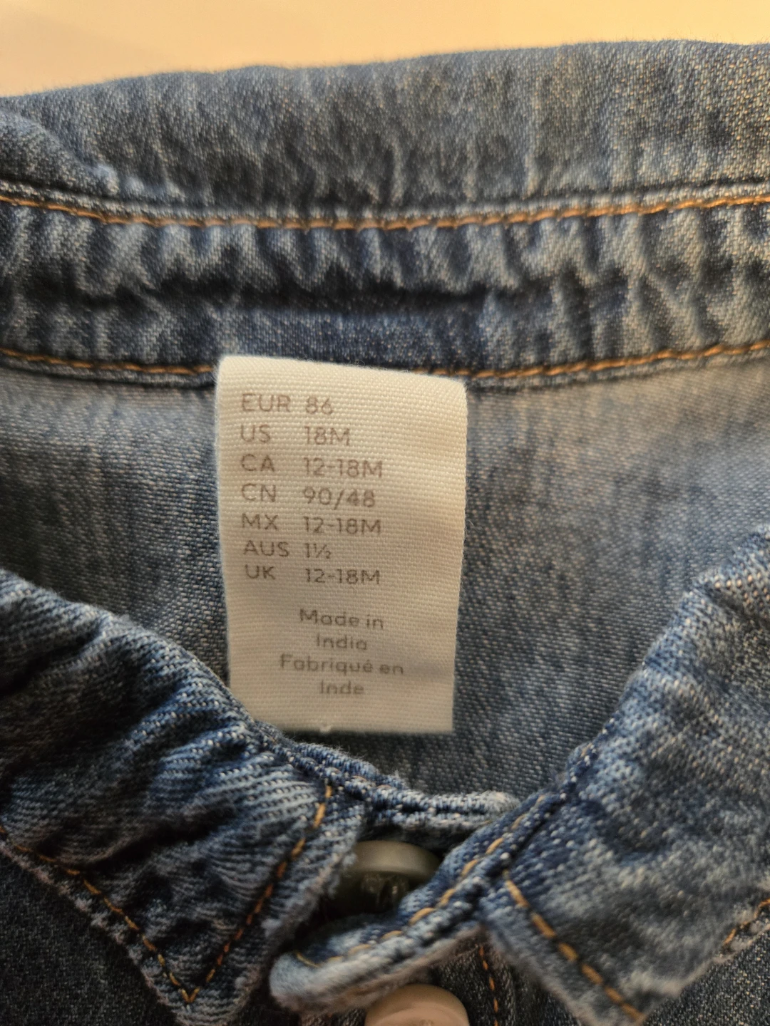 H&M Toddler Denim Button Down Shirt - photo 3