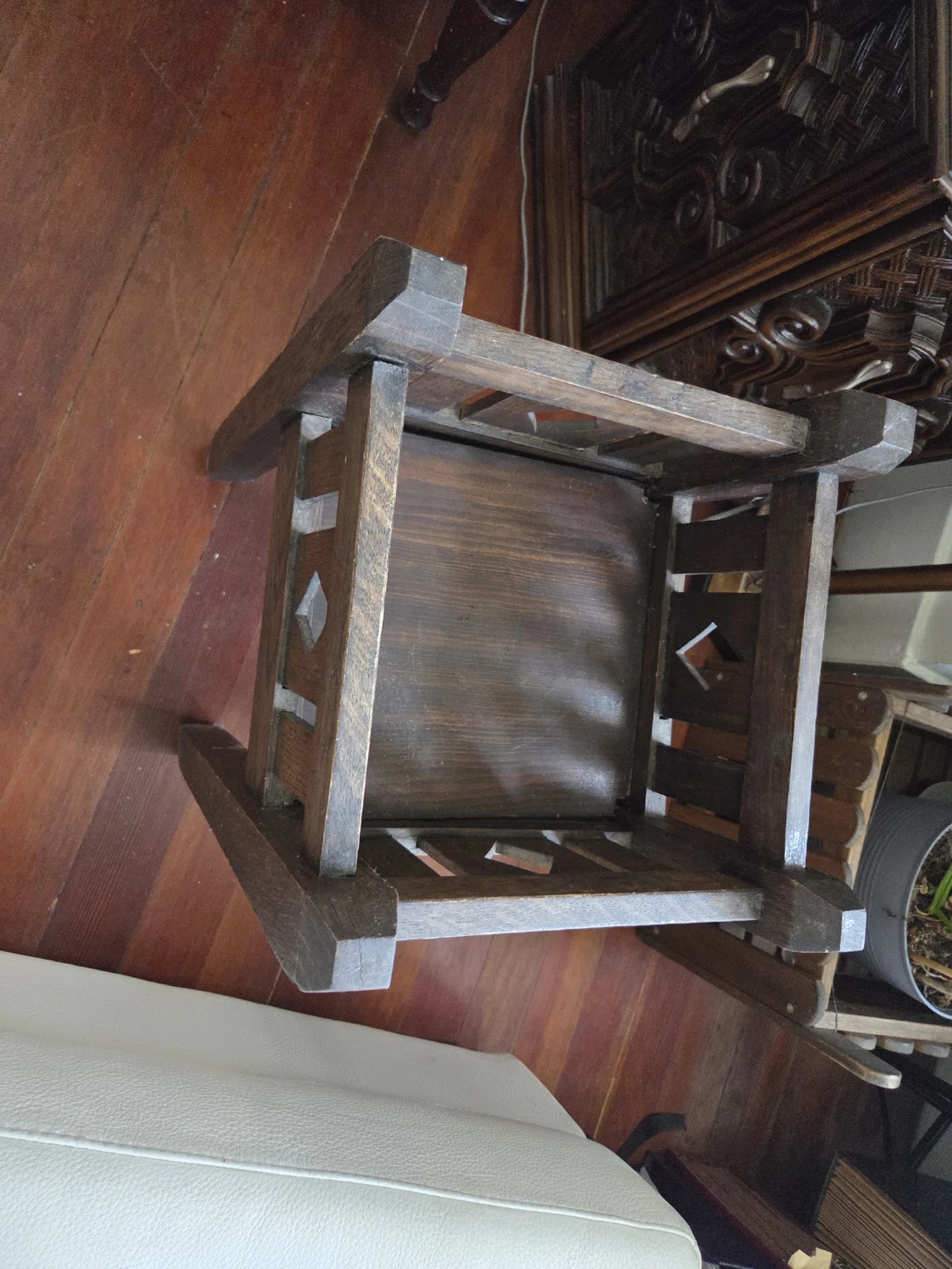 Antique Wooden Plant Stand/Stool
