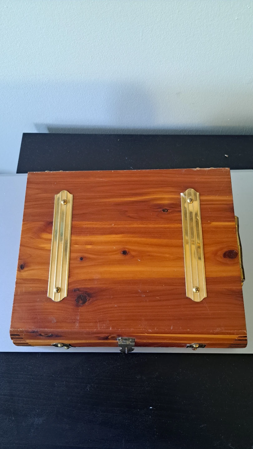 Wooden Trinket Box with Mirrored Lid - photo 2