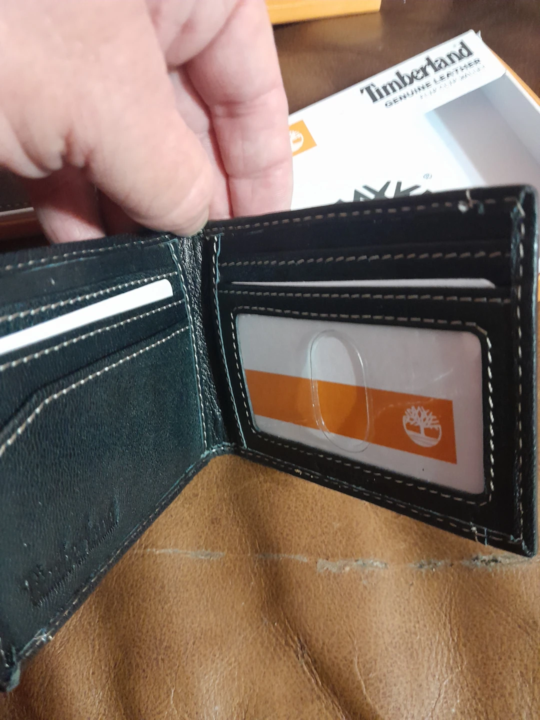 Timberland Genuine Leather Wallets (Black and Brown) - photo 2