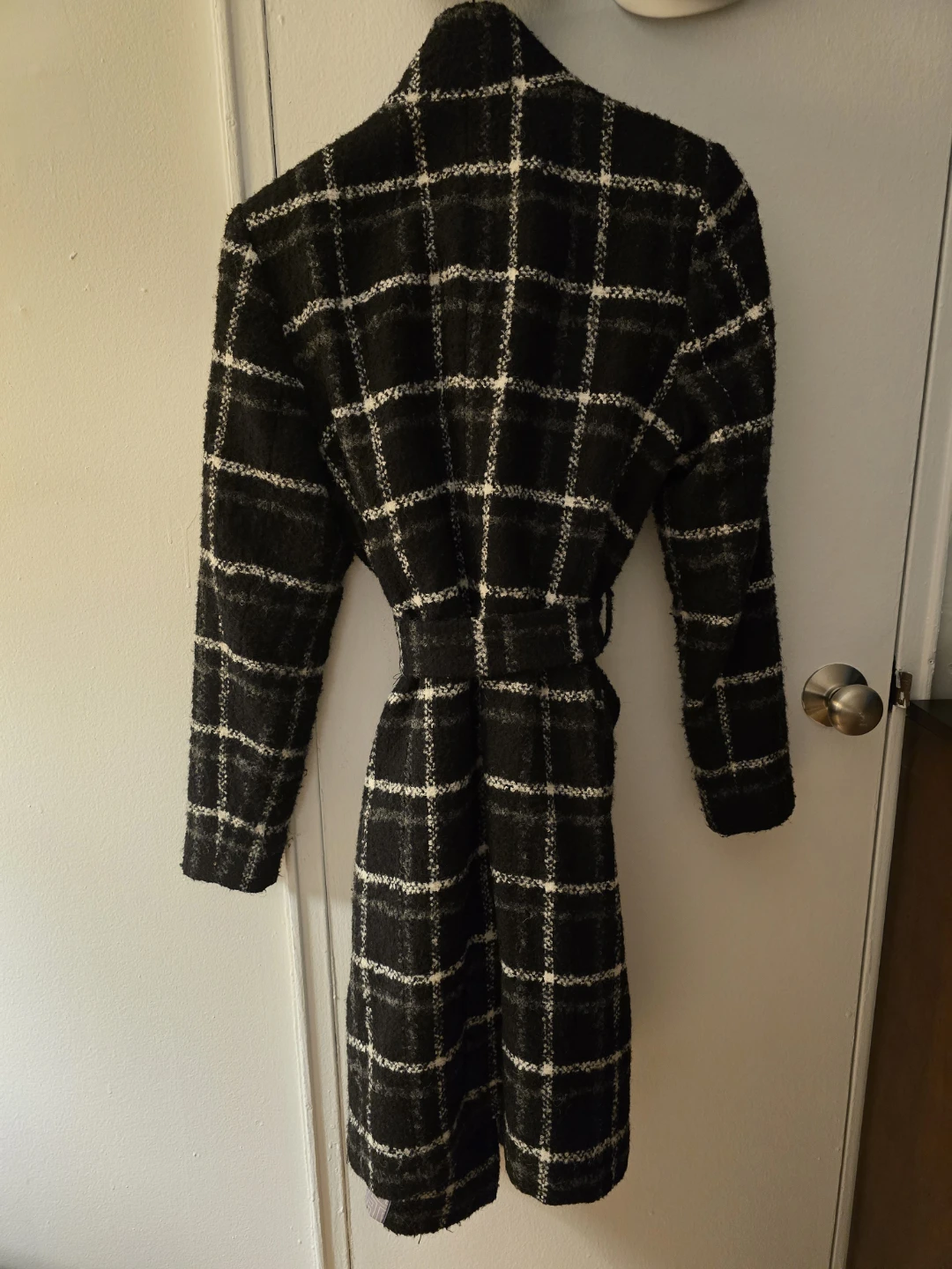 Ted Baker London Plaid Belted Wool Blend Coat - photo 2