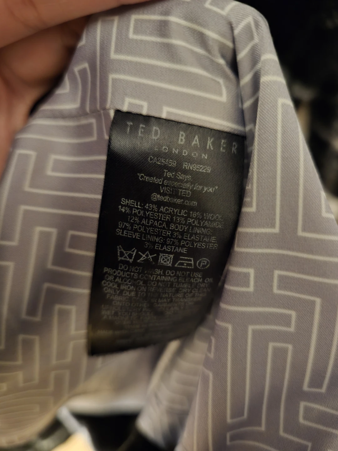 Ted Baker London Plaid Belted Wool Blend Coat - photo 4