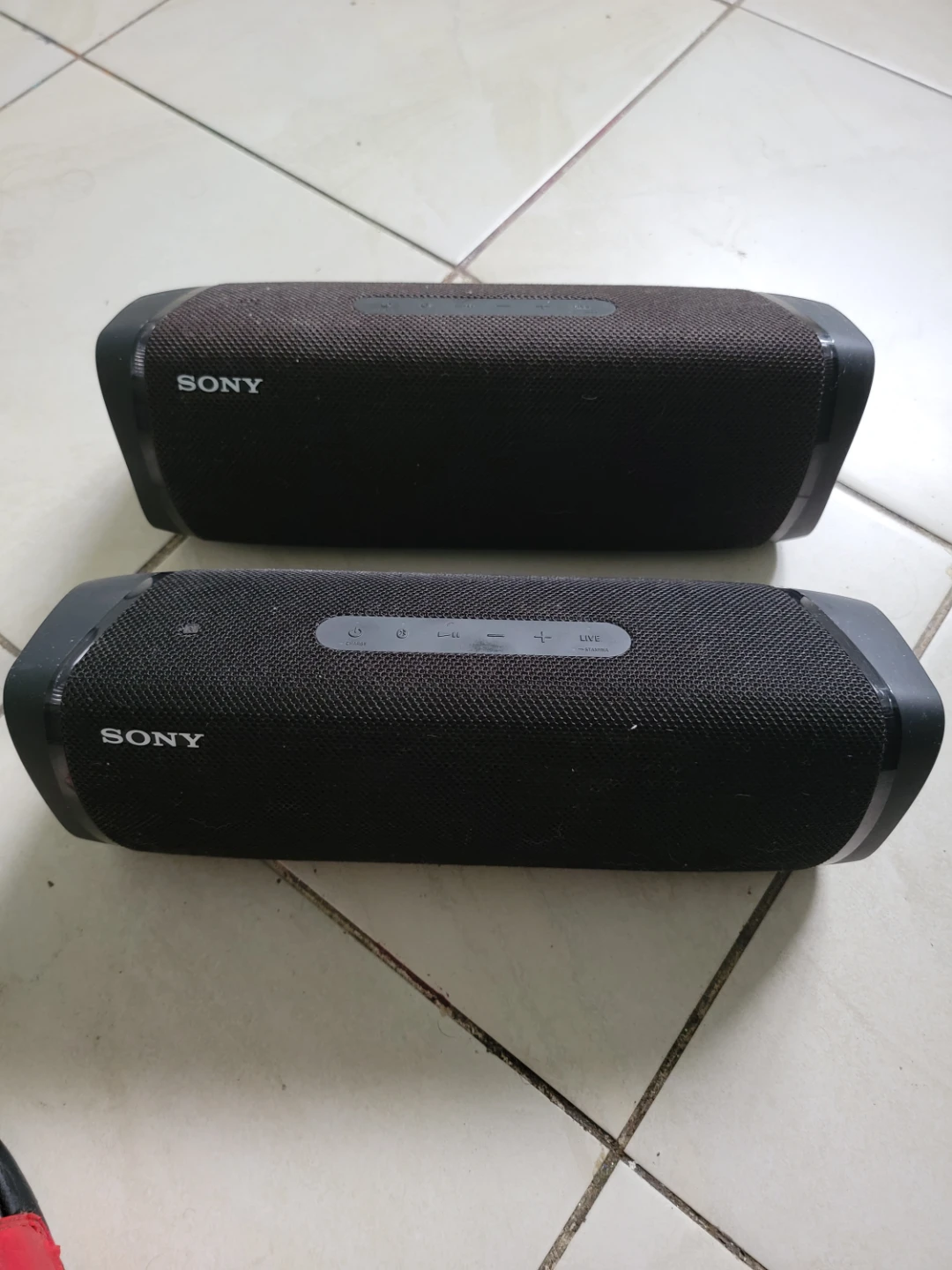 Pair of Sony SRS-XB43 Portable Bluetooth Speakers - Black
