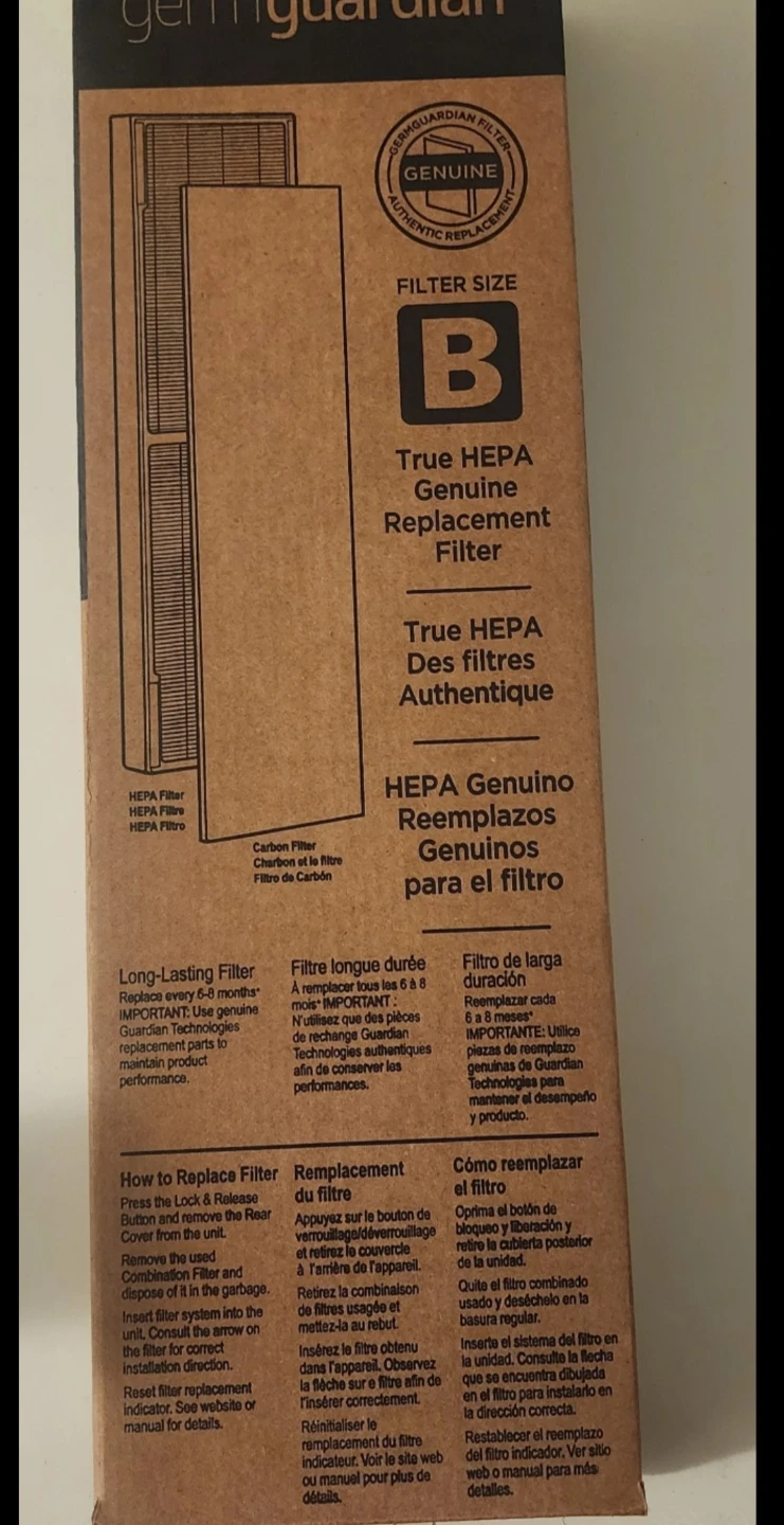 GermGuardian True HEPA Genuine Replacement Filter Size B - photo 2
