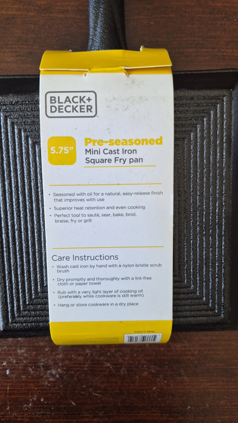 BLACK+DECKER Pre-seasoned Cast Iron Mini Fry Pan & Baker - photo 3