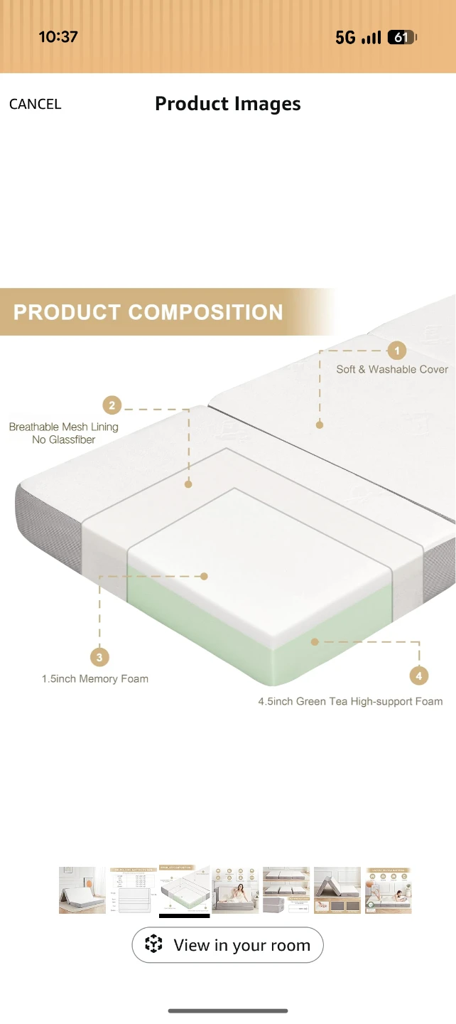 Tri-Folding Mattress - photo 3