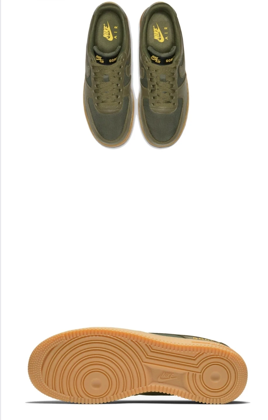 Nike Air Force 1 Gore-Tex Olive Sneakers - photo 2