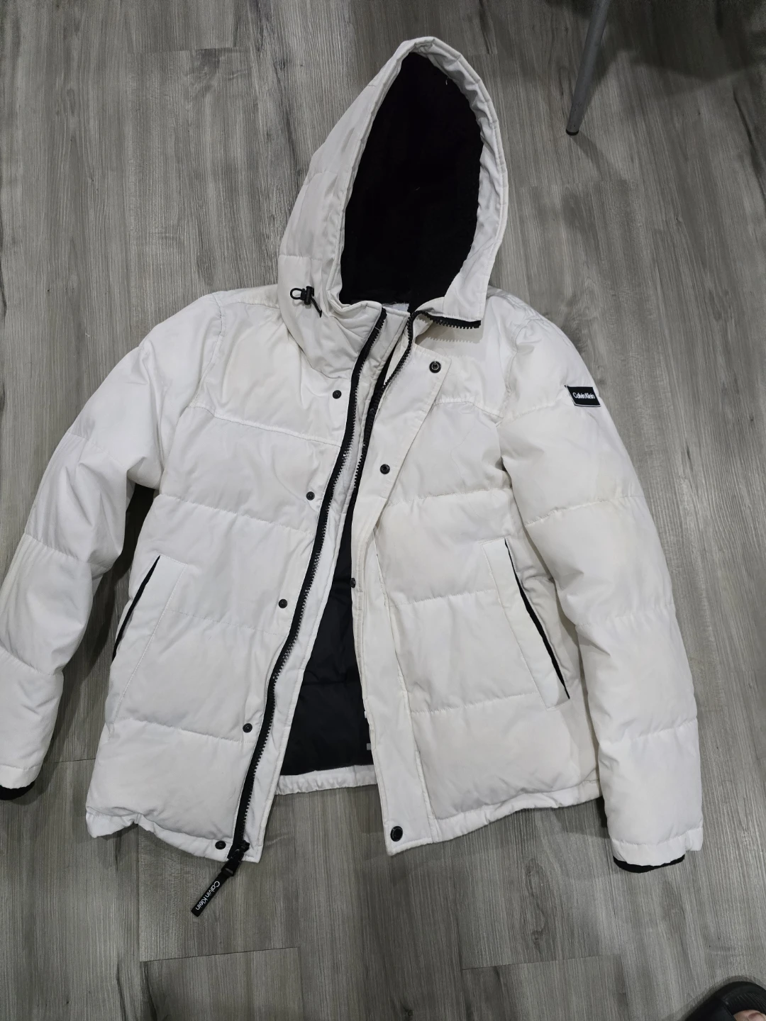 Calvin Klein White Puffer winter Jacket