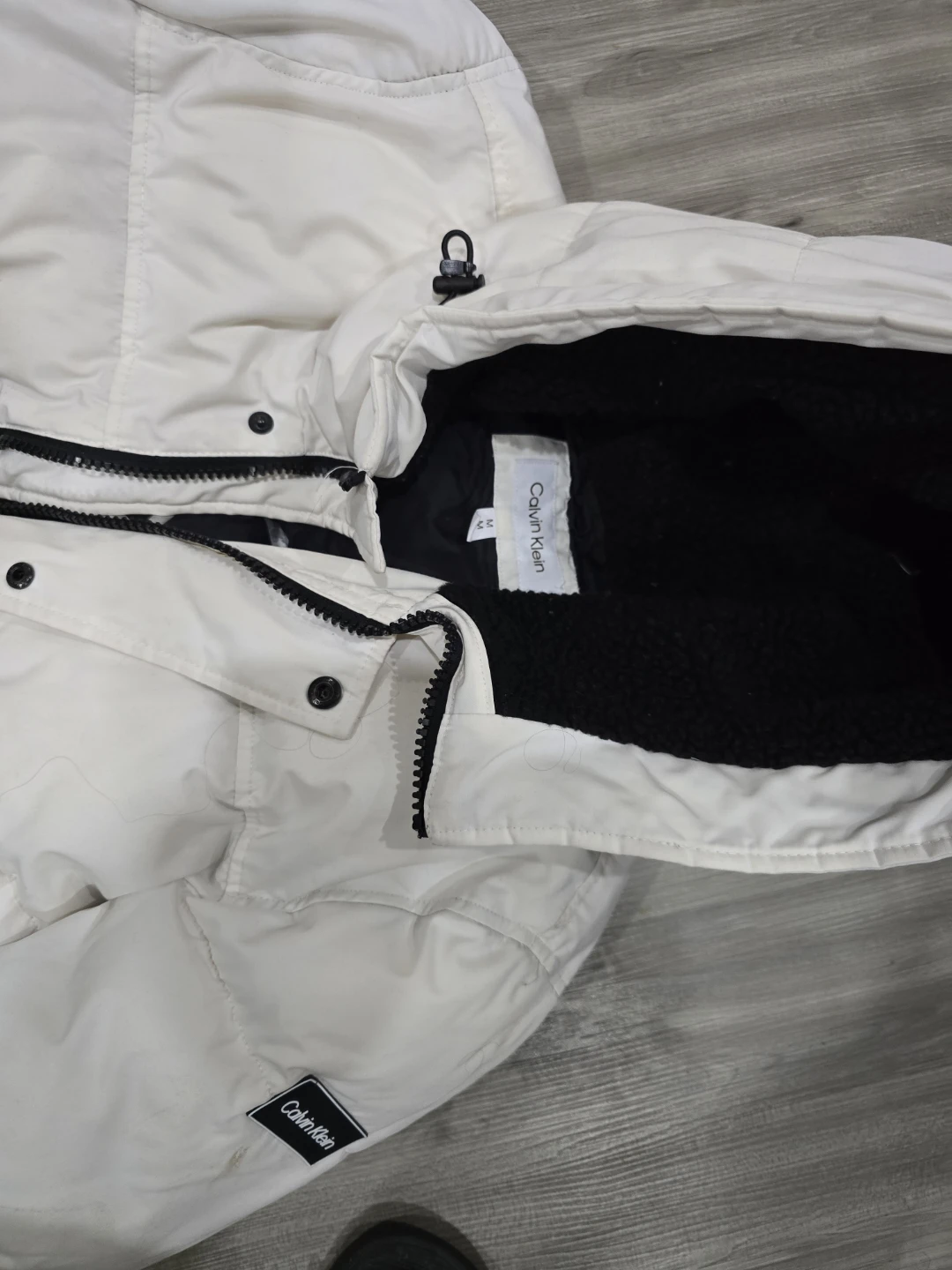 Calvin Klein White Puffer winter Jacket - photo 2