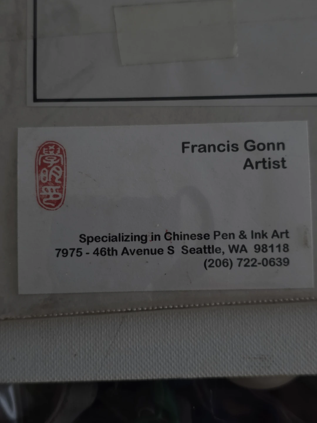 Original Francis Gonn ink drawing signed - photo 3