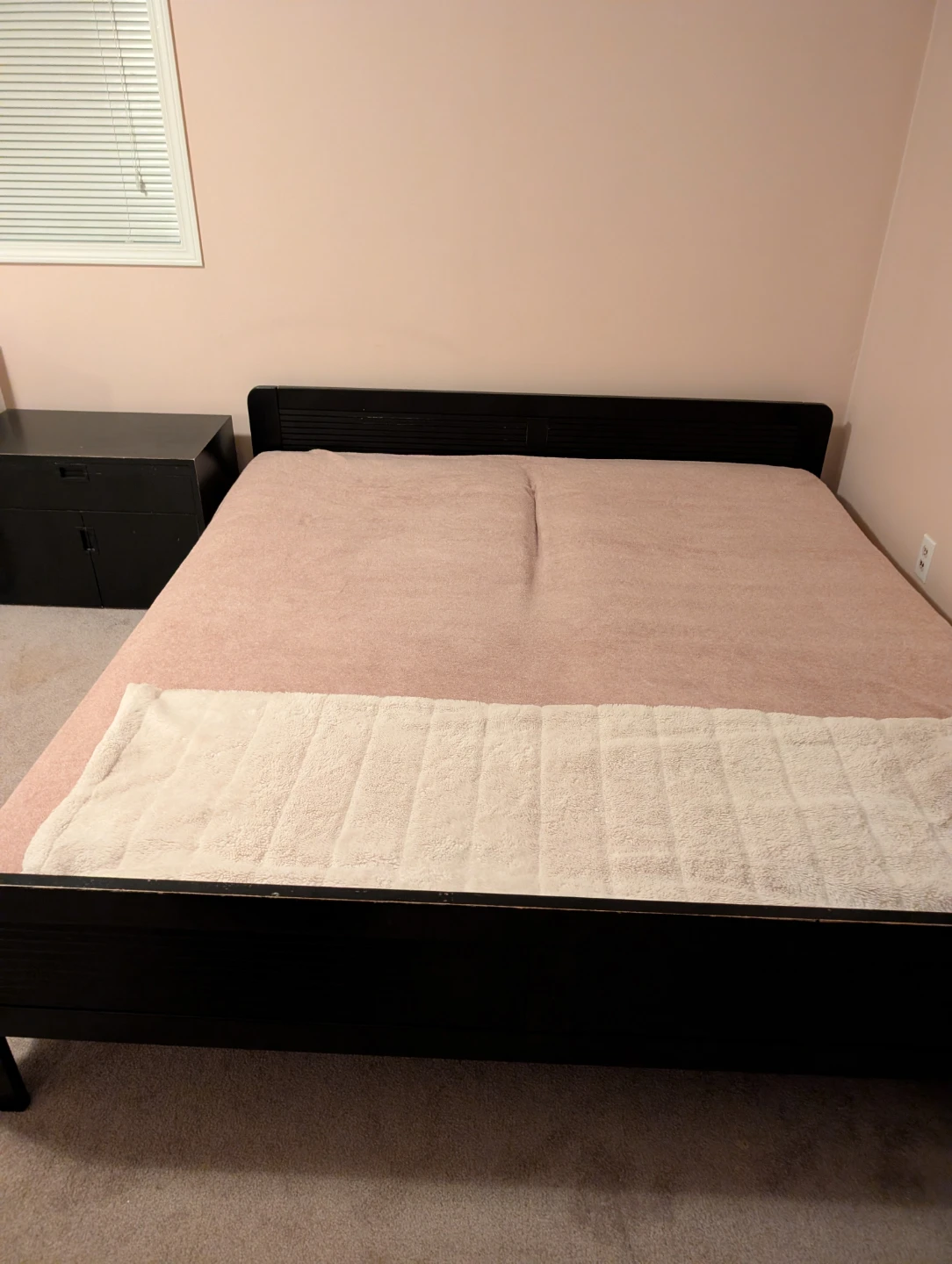 Black Wooden Bed Frame