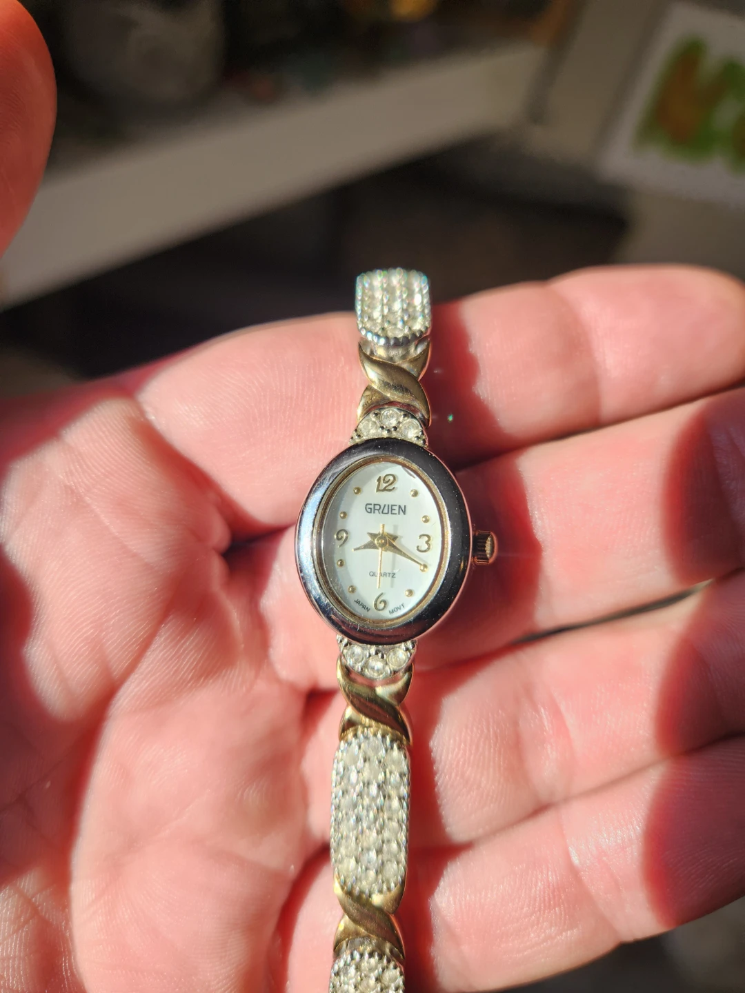 Gruen Women's Quartz Watch with Rhinestones