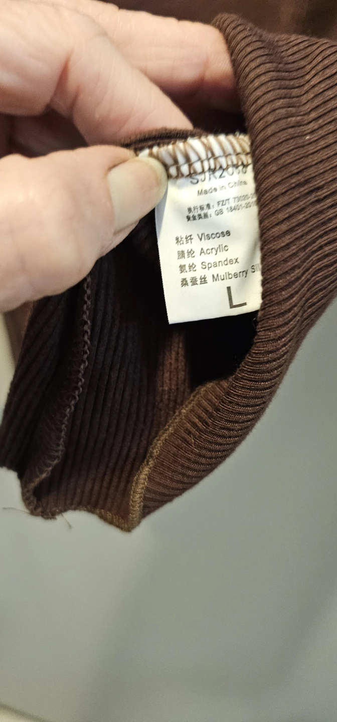 Purple Ribbed Turtleneck Long Sleeve Shirt - photo 2