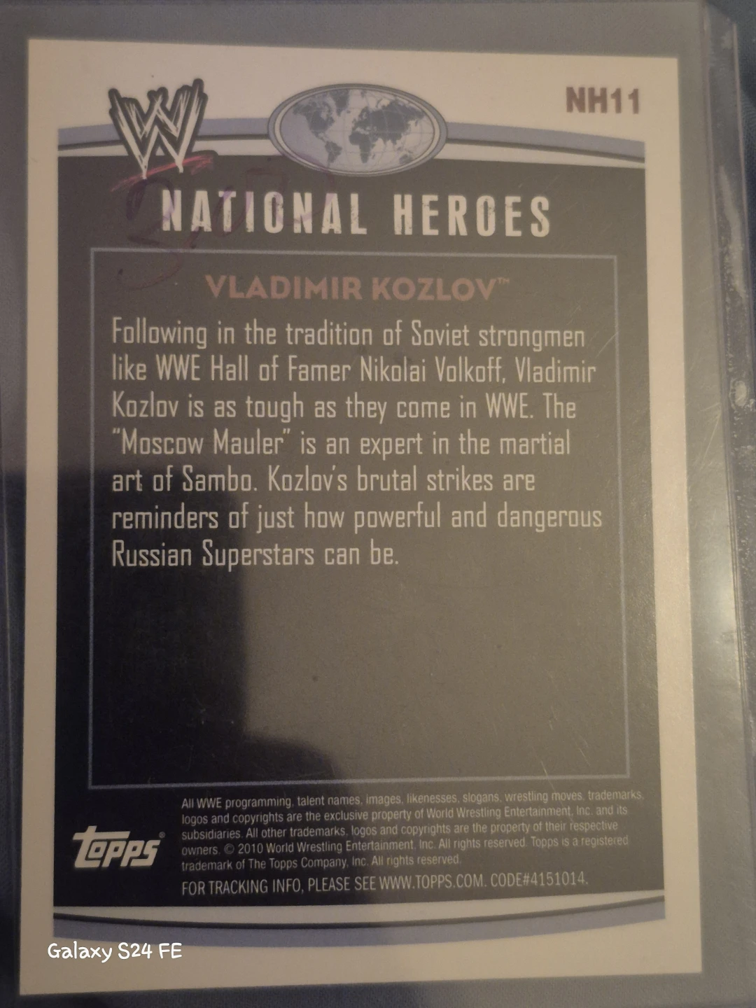 Topps WWE National Heroes Vladimir Kozlov Trading Card - photo 2