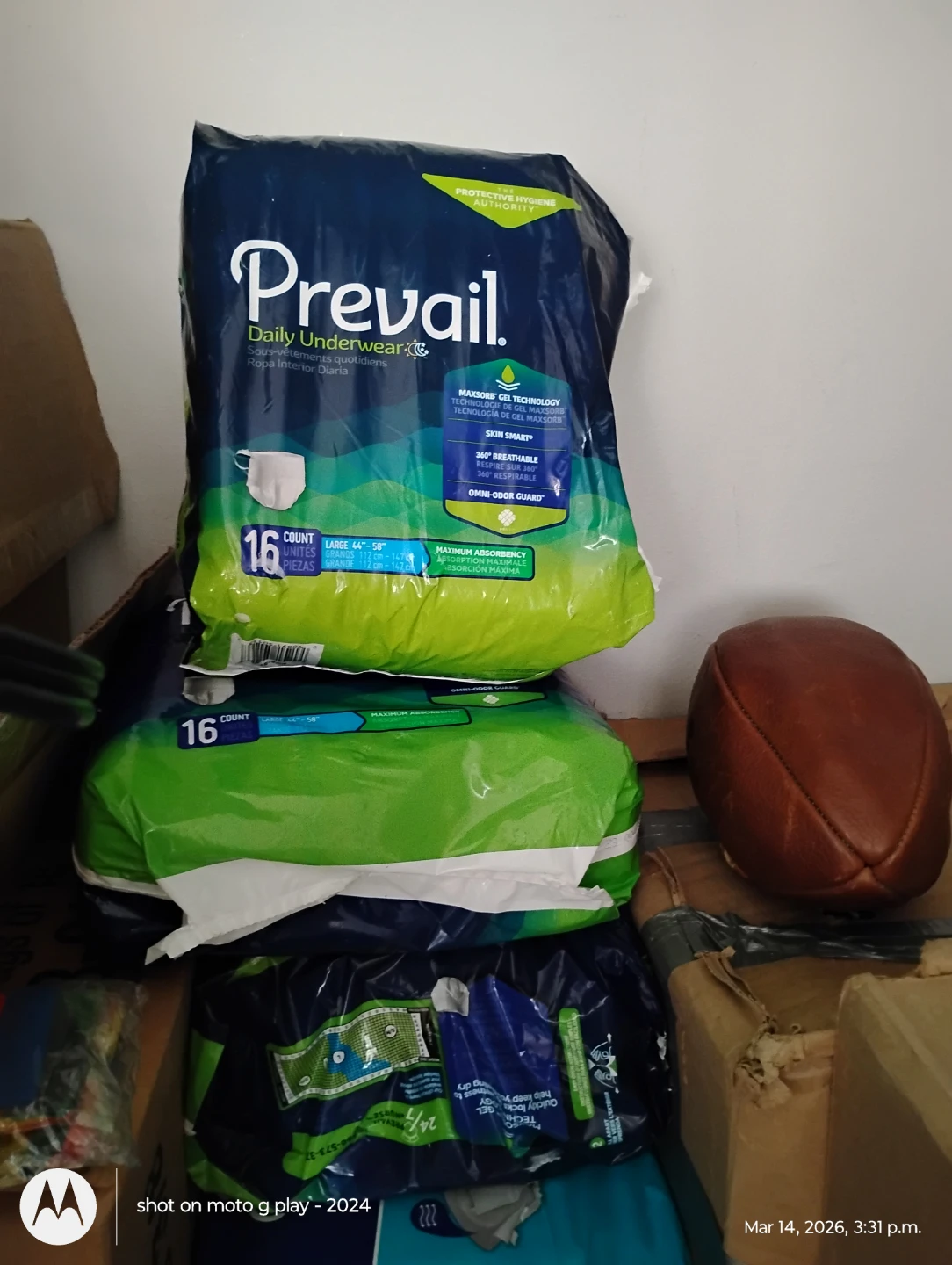 Prevail Daily Underwear - Large (16 Count)