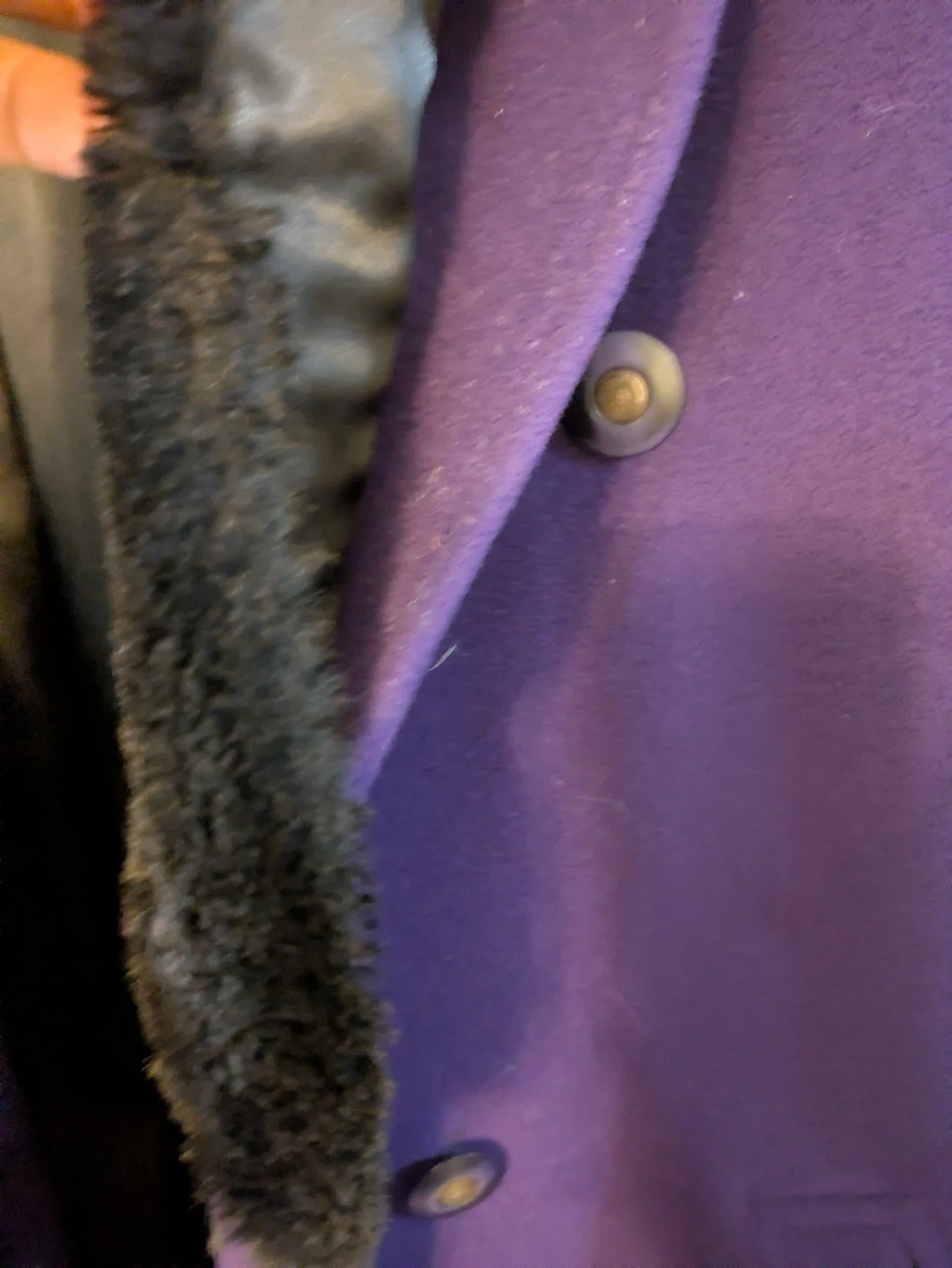 ANNA Collection Coats Purple Cashmere Wool Blend Coat - photo 3