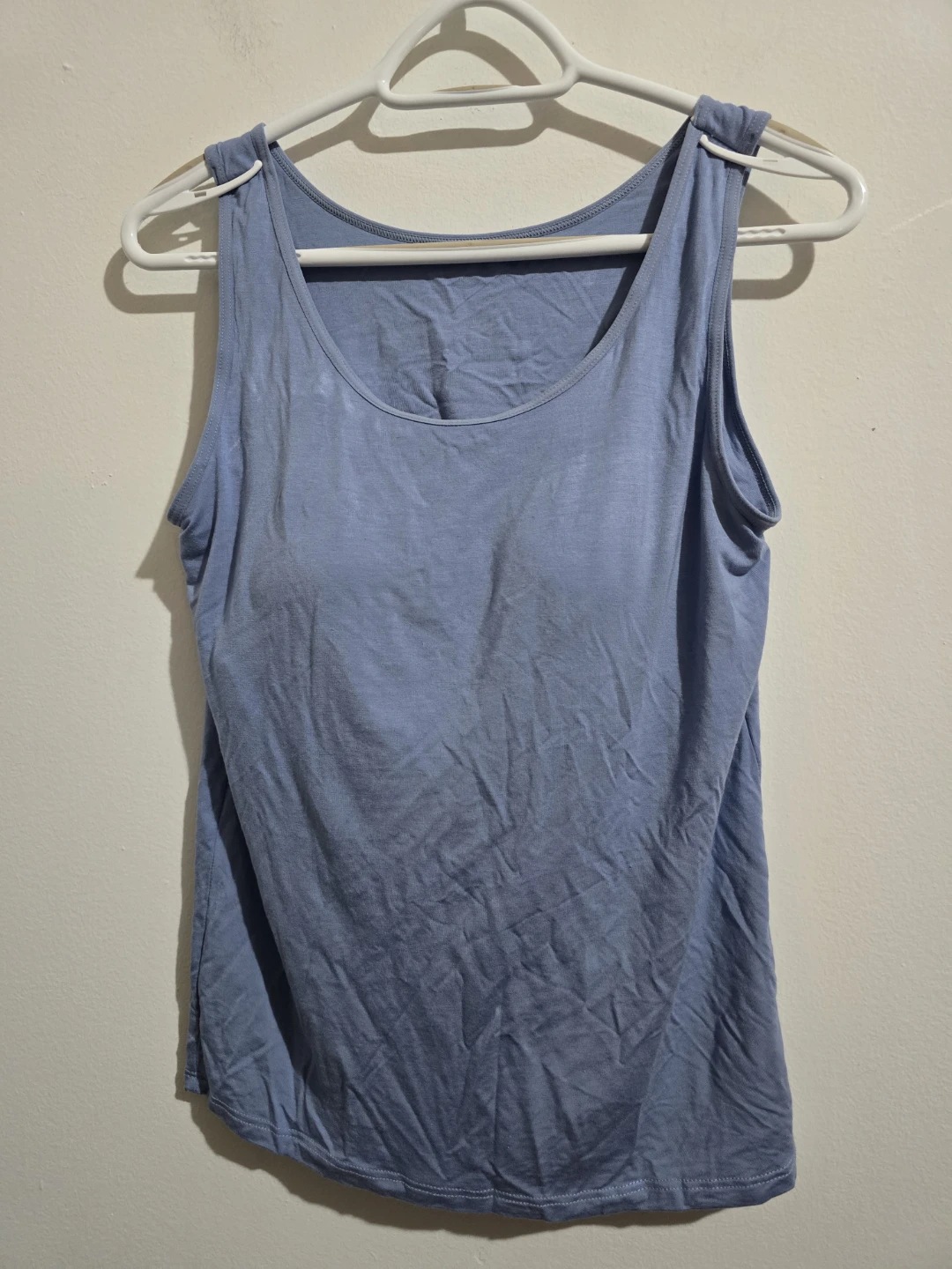 Women’s Dusty Blue Tank Top with Built-in Bra - Size XL - photo 2