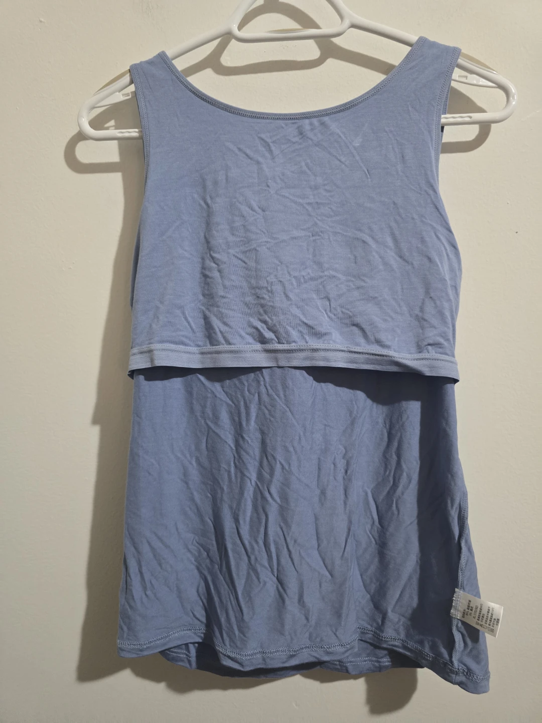 Women’s Dusty Blue Tank Top with Built-in Bra - Size XL - photo 3