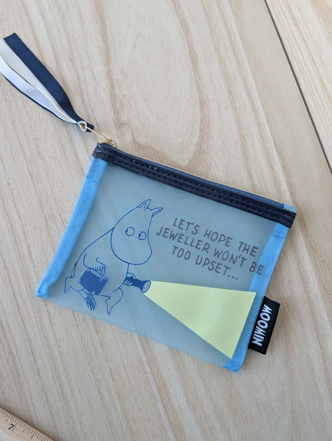 Moomin Mesh Zipper Pouch, new