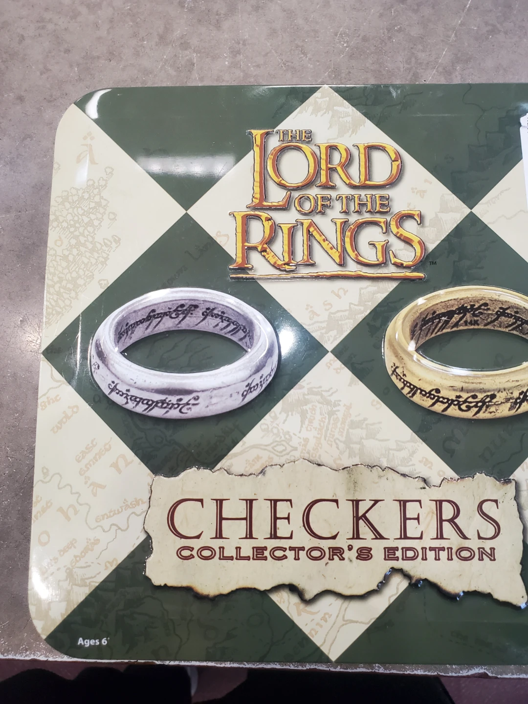 The Lord of the Rings Checkers Collector's Edition Board Game