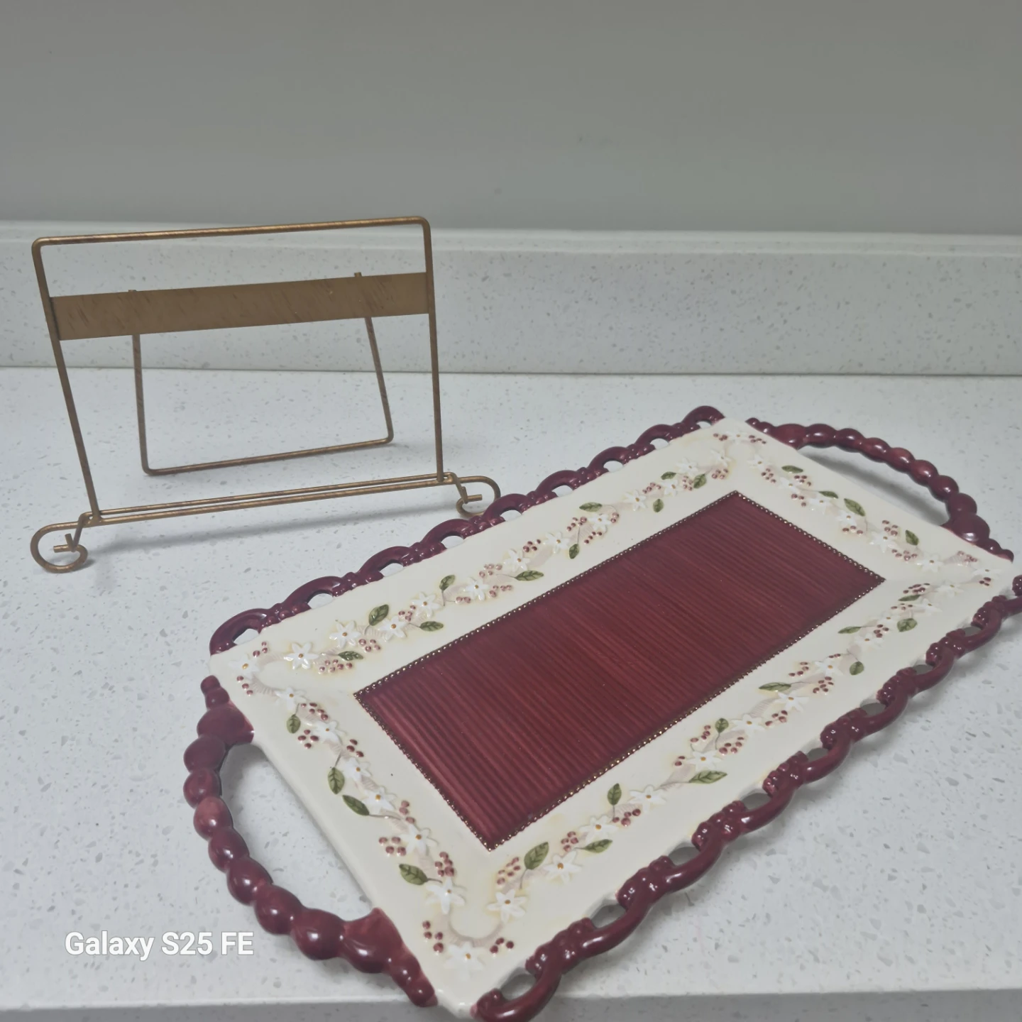 Decorative Serving Tray with Stand - photo 2