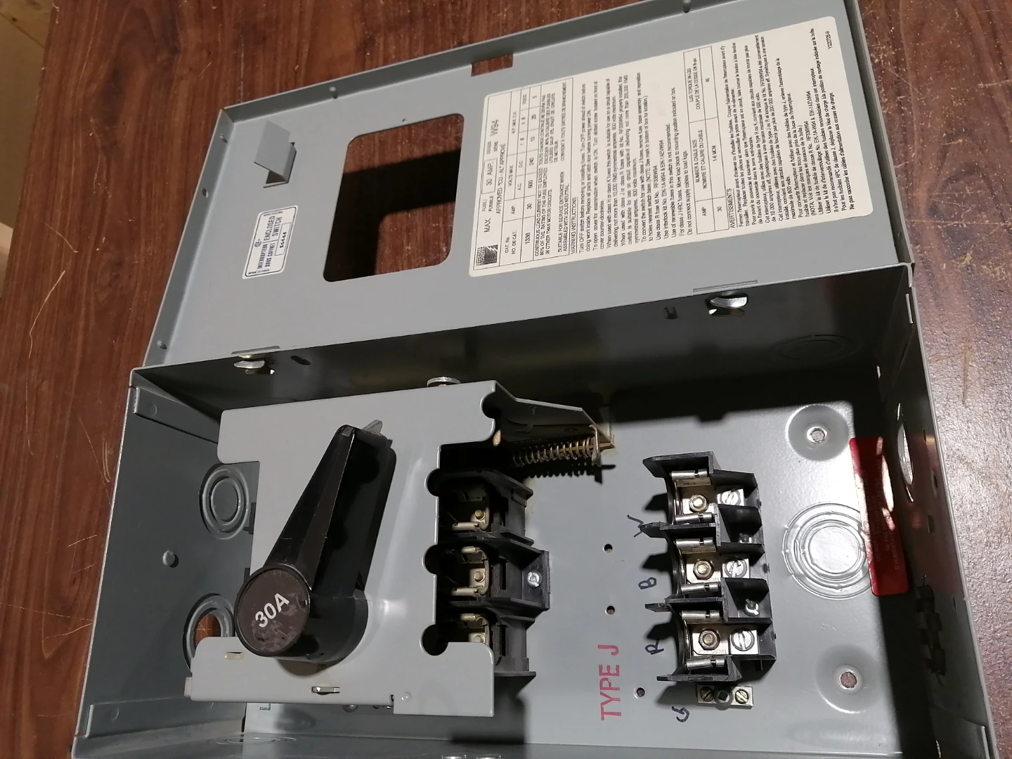 Federal Pioneer 30A Safety Switch - photo 3