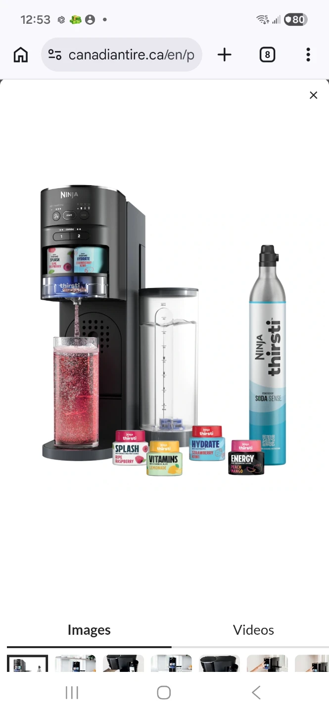 Ninja Thirsti Soda Maker with Flavours