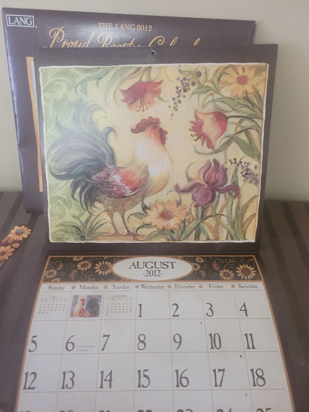 LANG 2012 Proud Rooster Wall Calendar Artwork by SUSAN WINGET - photo 2