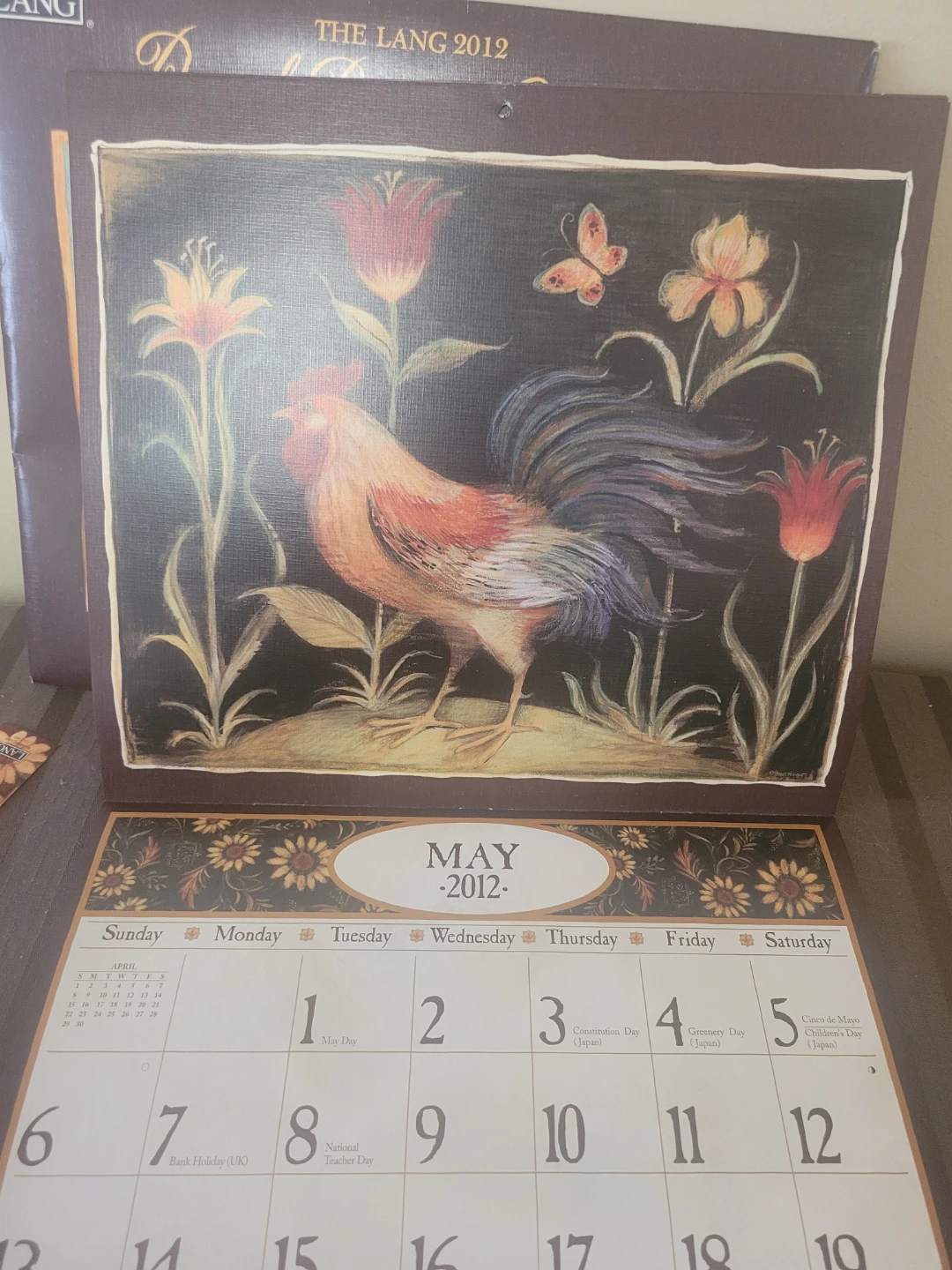 LANG 2012 Proud Rooster Wall Calendar Artwork by SUSAN WINGET - photo 3