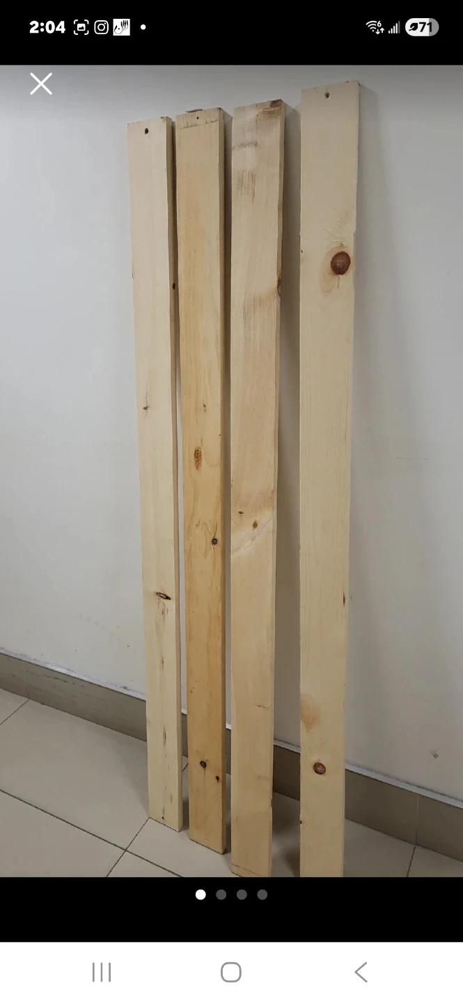 Irving Pine Lumbers/Woods 6 feet long, size 6x1 inch, 4 peices