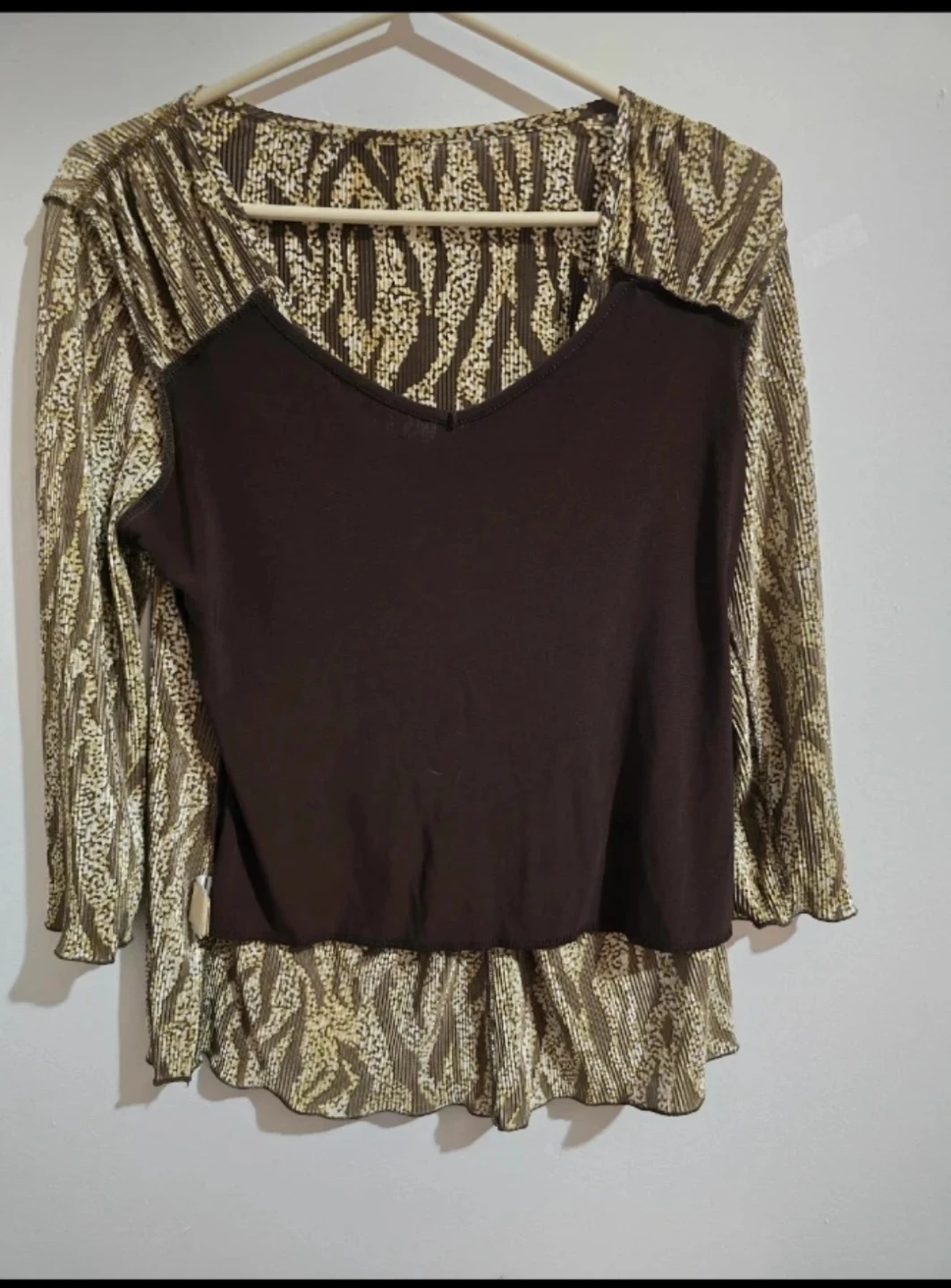 Apostrophe Women's Zebra Print Blouse with Ring - photo 5