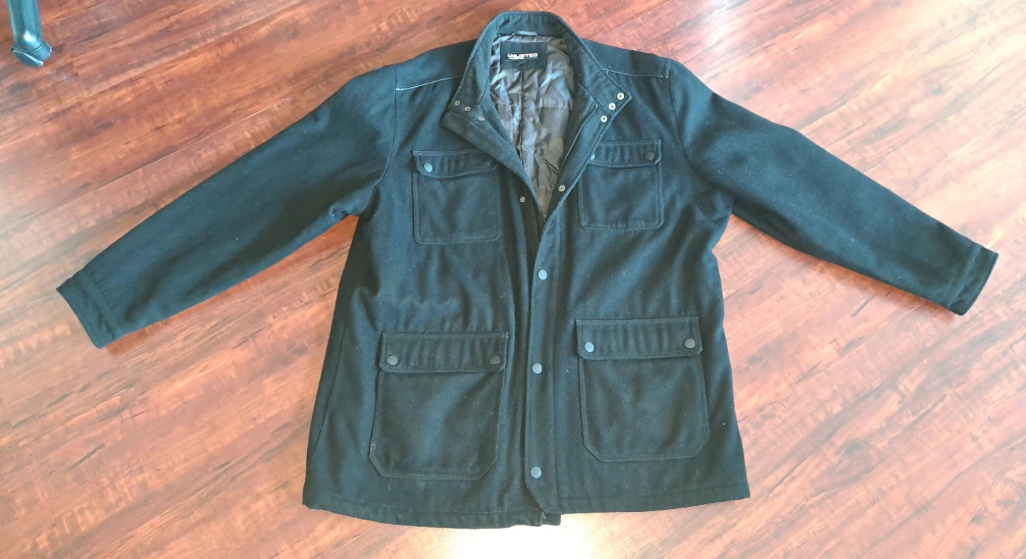 Unlisted by Kenneth Cole Black Wool Jacket for Men