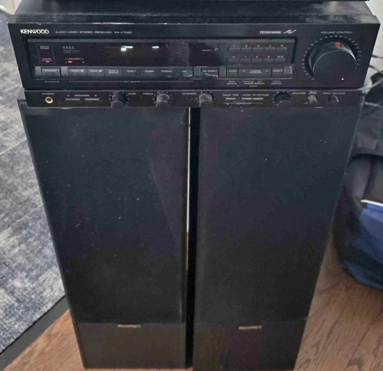 Kenwood amplifiers and paradigm speakers