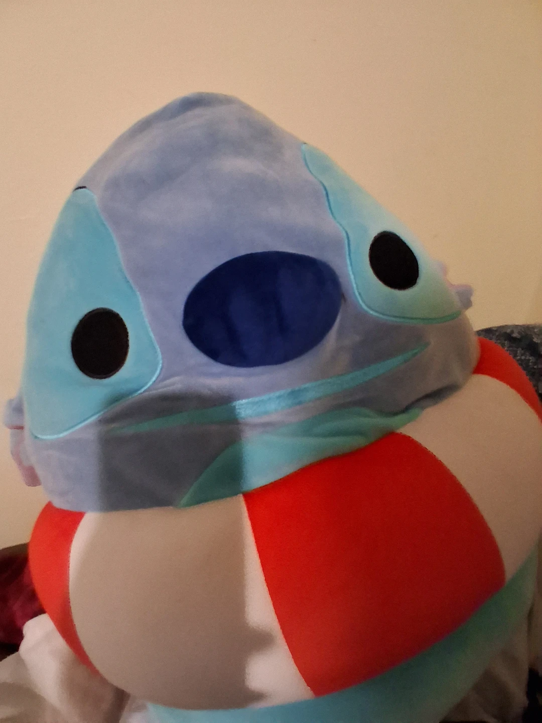 Large Blue stitch Plush Toy with Life Buoy