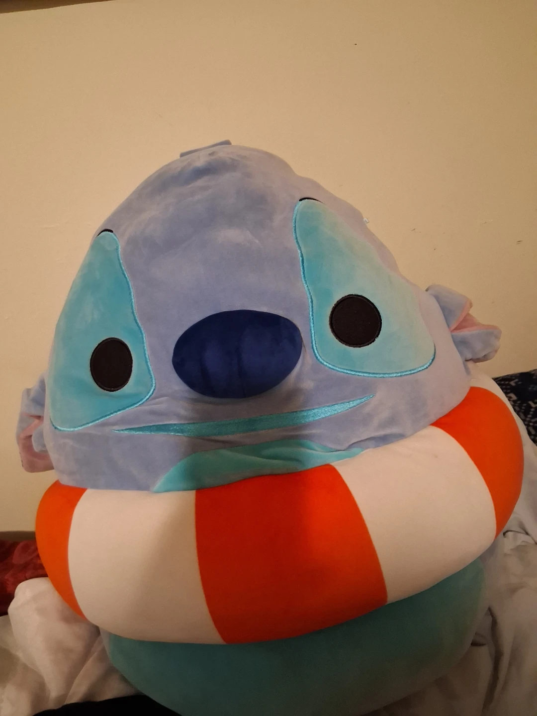 Large Blue stitch Plush Toy with Life Buoy - photo 2