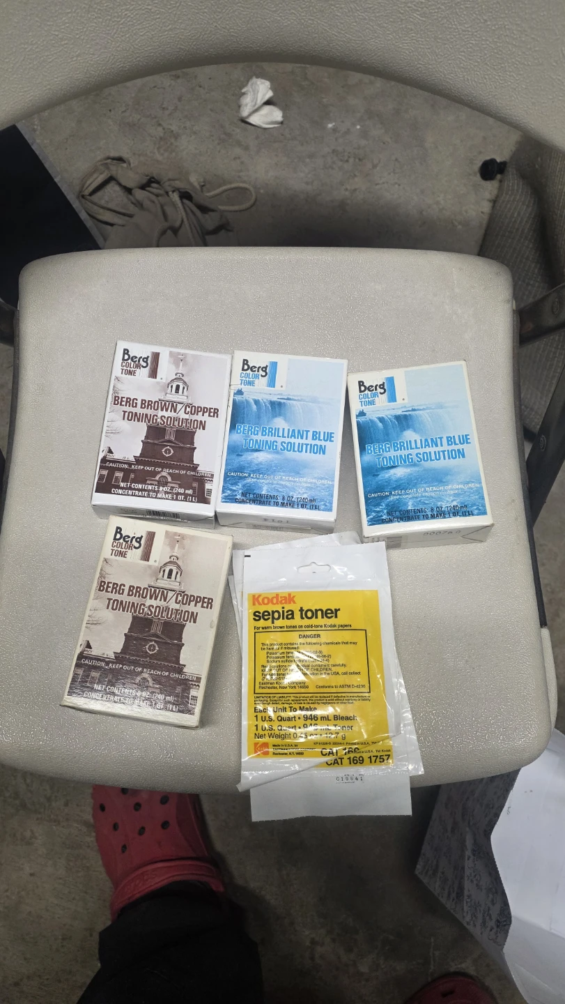 Berg Color Tone Toning Solutions & Kodak Sepia Toner