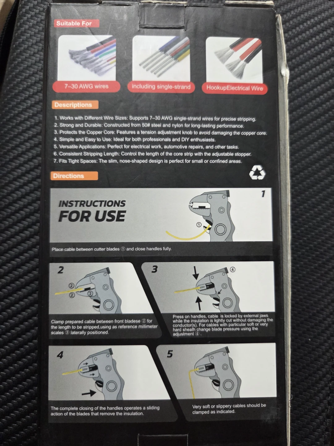 KOIUTER Self-Adjusting Wire Stripper and Cutter - photo 3