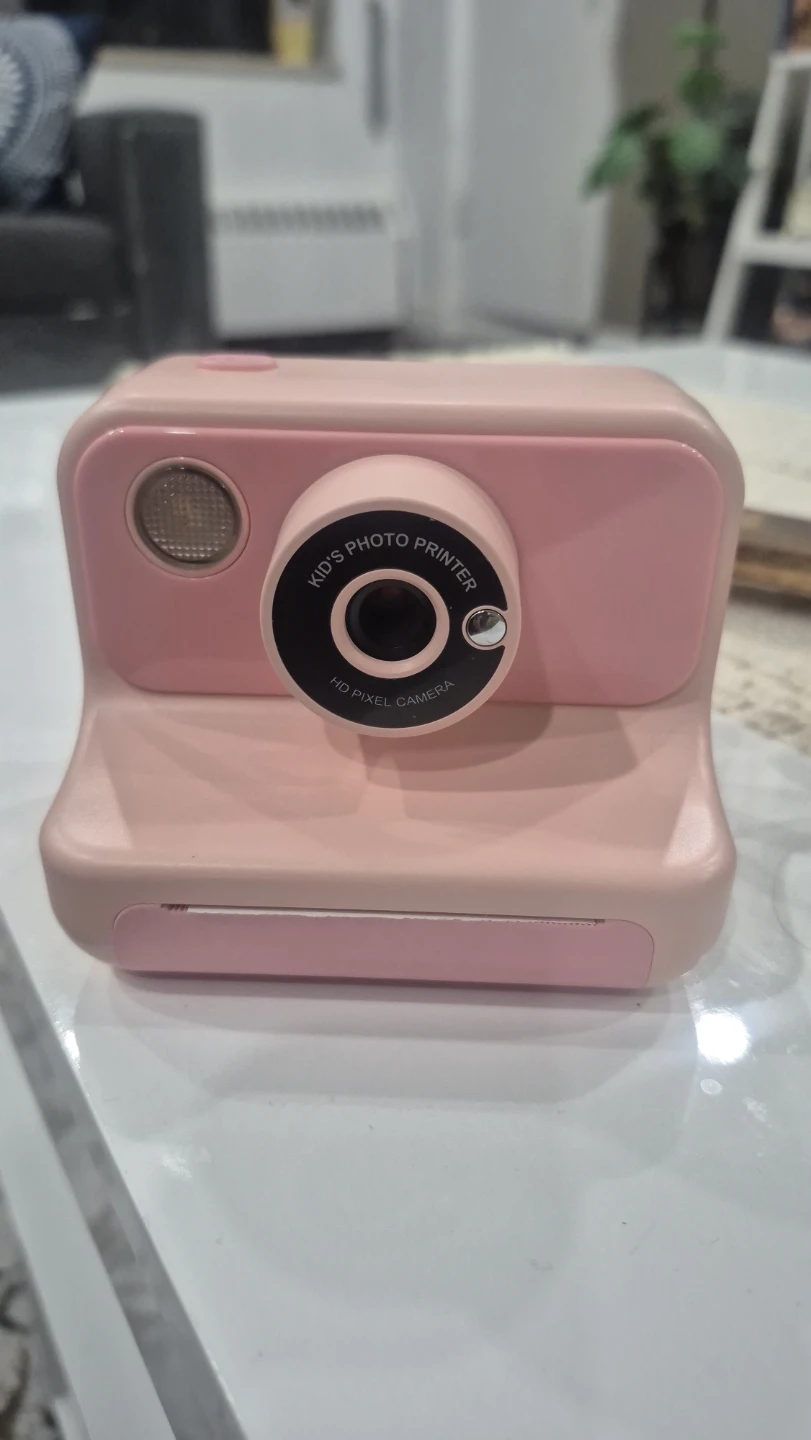 Pink Kids Instant Digital Camera with Photo Printer