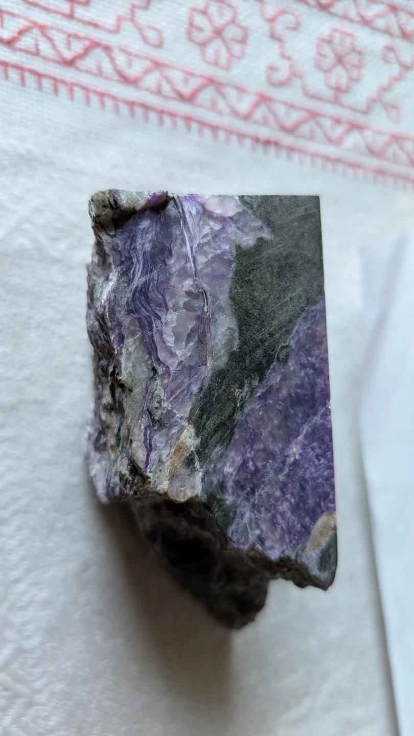 Raw Charoite Crystal - photo 2