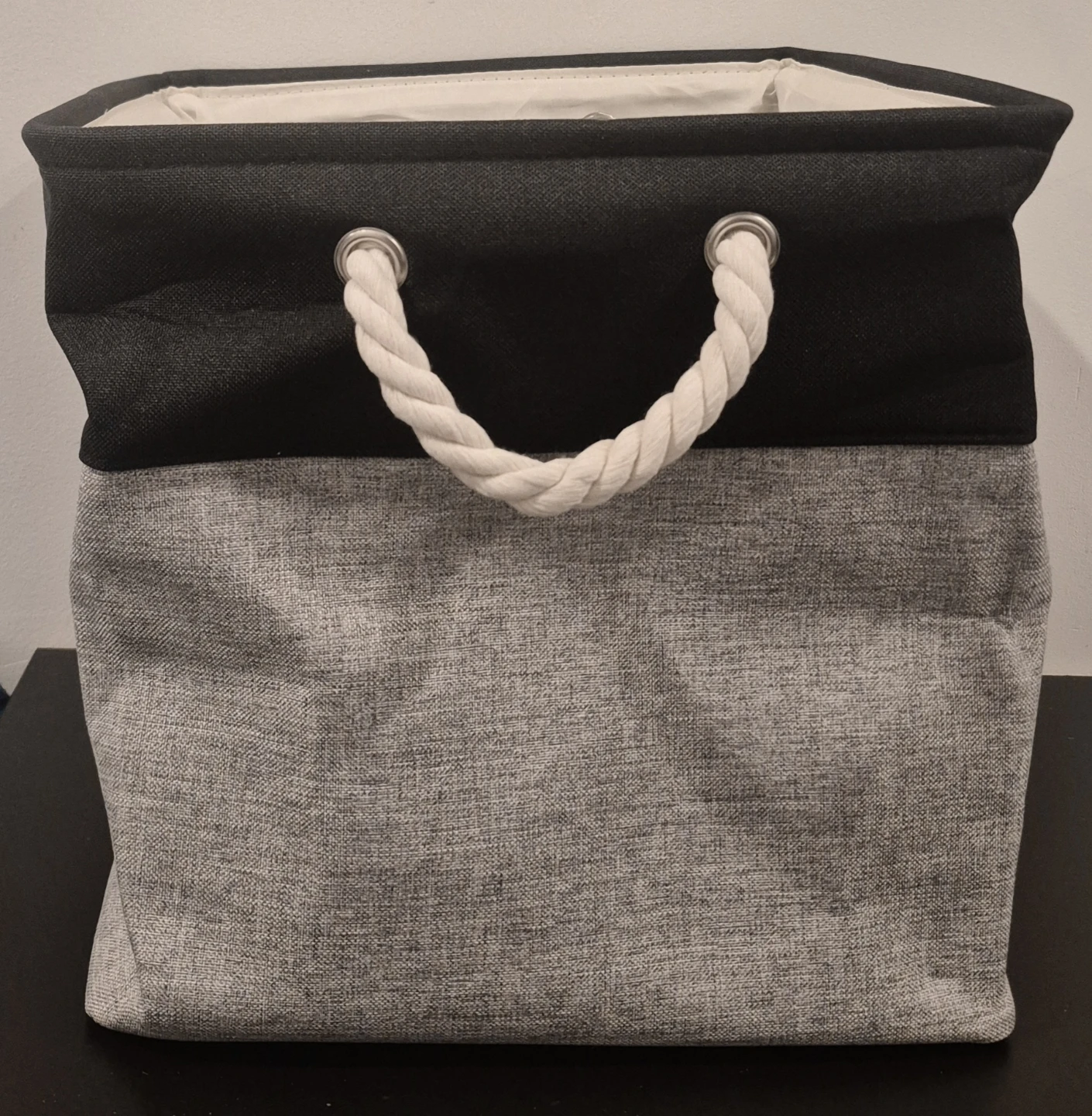 Collapsible Fabric Storage Baskets Large Canvas 13"x13"x12.5" - photo 3