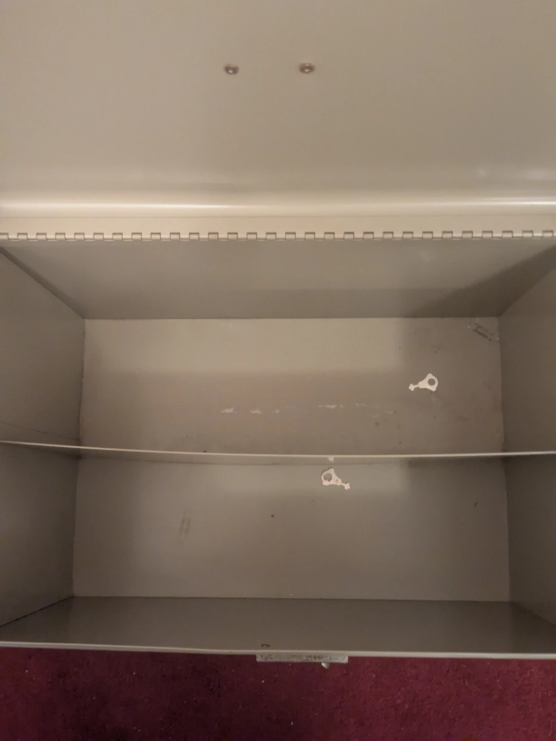 Vintage Metal Storage Box with Shelf - photo 2