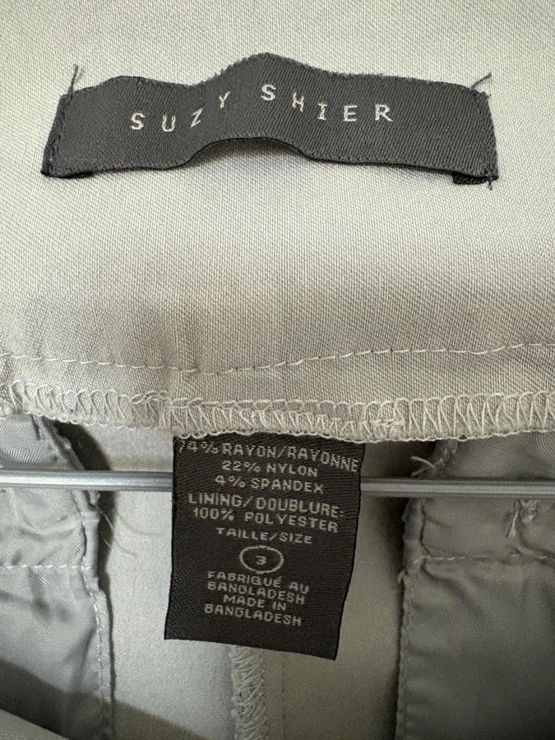 Suzy Shier Grey Pants Size 3 - photo 2