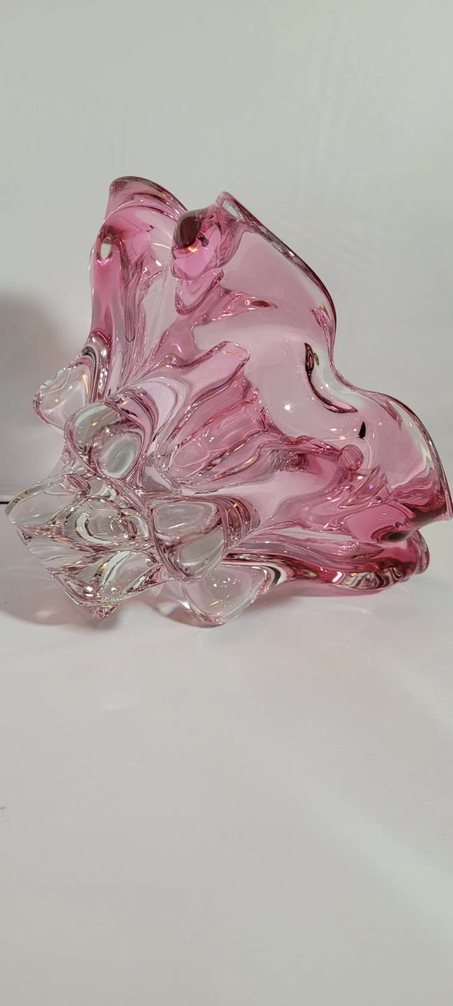 Pink Swirl Glass Art Bowl - photo 4