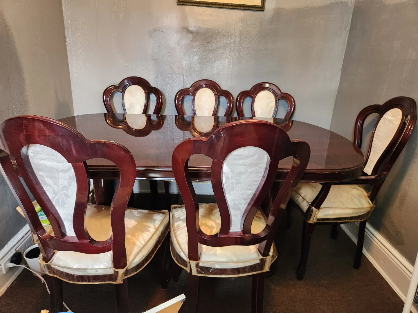 Wooden Dining Table with 6 Chairs - photo 2