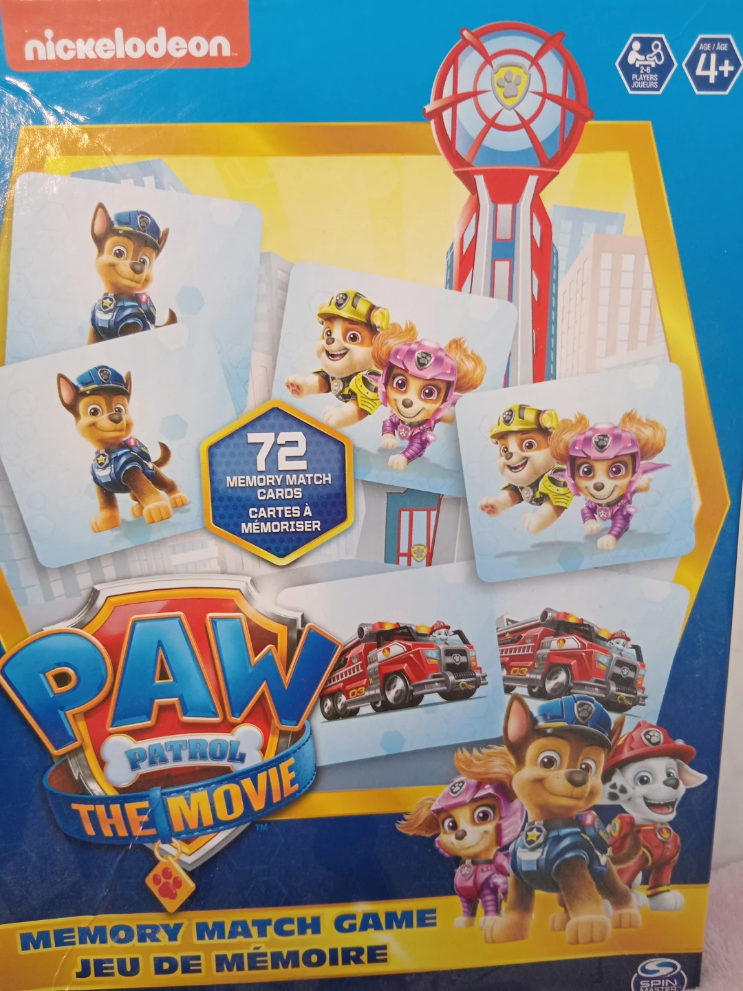 Paw Patrol The Movie Memory Match Game