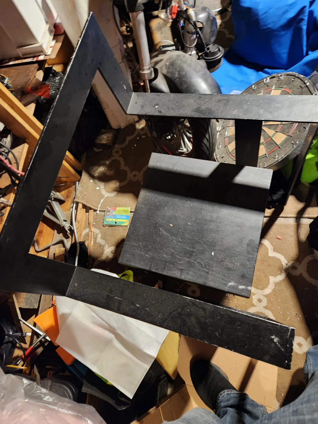 One of a kind Modern Black Metal Chair - photo 3