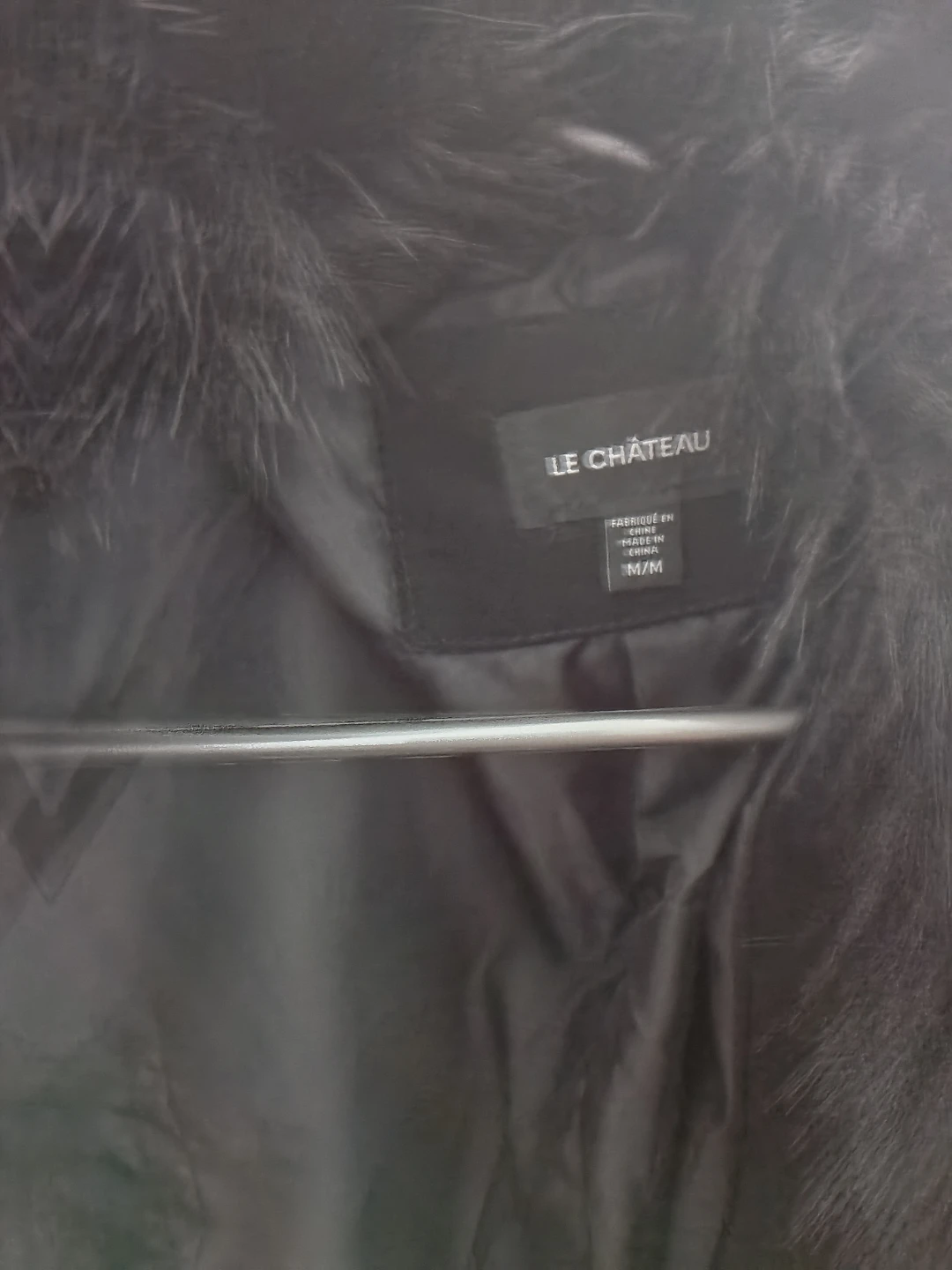 LE CHÂTEAU Black Faux Fur Trim Jacket - Size M/M - photo 2
