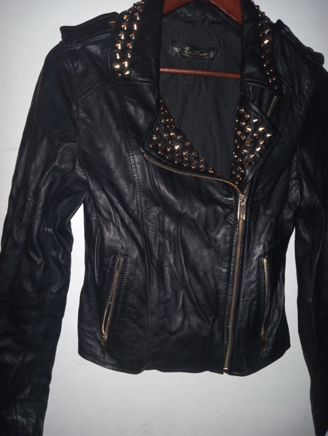 Brand New Zara Woman biker style Lambskin  jacket
