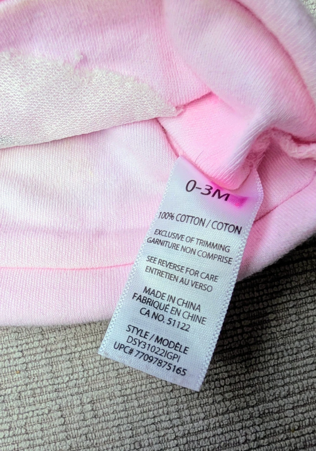 Baby Pink Bear Hat 0-3 Months - photo 2