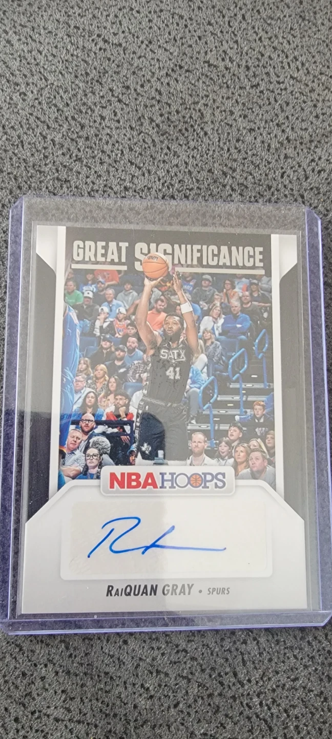 NBA Hoops RaiQuan Gray Autographed Basketball Card